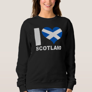 Sudadera Amo la Bandera Corazón de Escocia Escocia 1