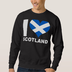 Sudadera Amo la Bandera Corazón de Escocia Escocia 1