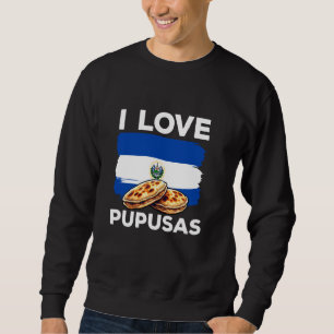 Sudadera Amo La Bandera Favorita Salvadoreña de Pupusas El