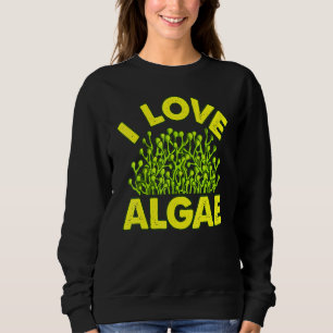 Sudadera Amo la biología de las algas Diatomea Organismo ve