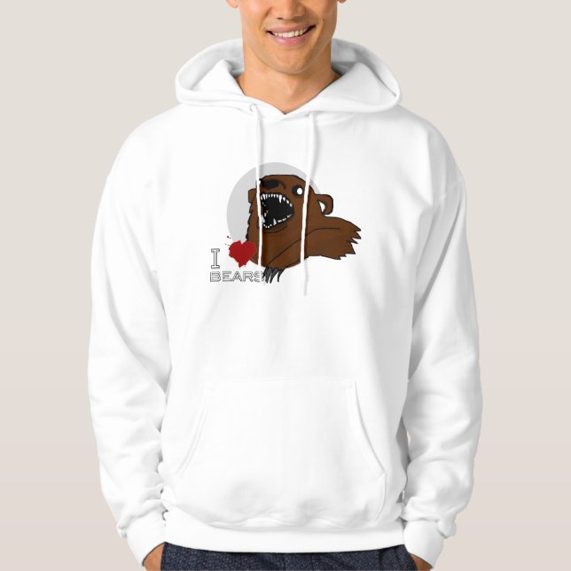 Sudadera Amo la camiseta de los osos (Anverso)