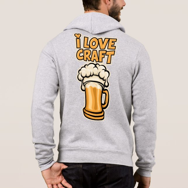 Sudadera Amo La Cerveza Artesanal (Reverso)