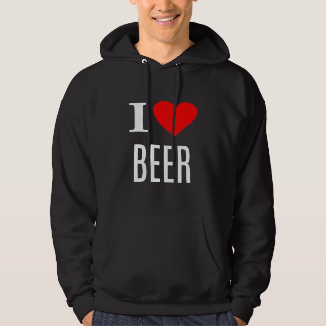 Sudadera Amo La Cerveza - Cerveza (Anverso)
