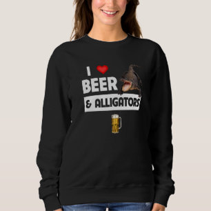 Sudadera Amo la cerveza y los lagartos Reptile Graciosa beb