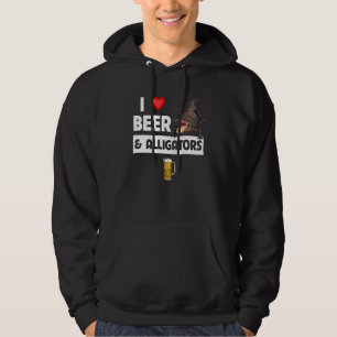 Sudadera Amo la cerveza y los lagartos Reptiles Bebida