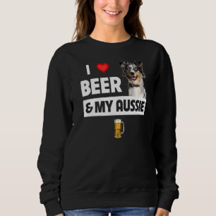 Sudadera Amo La Cerveza Y Mi Mamá Australiana Papá Sheph