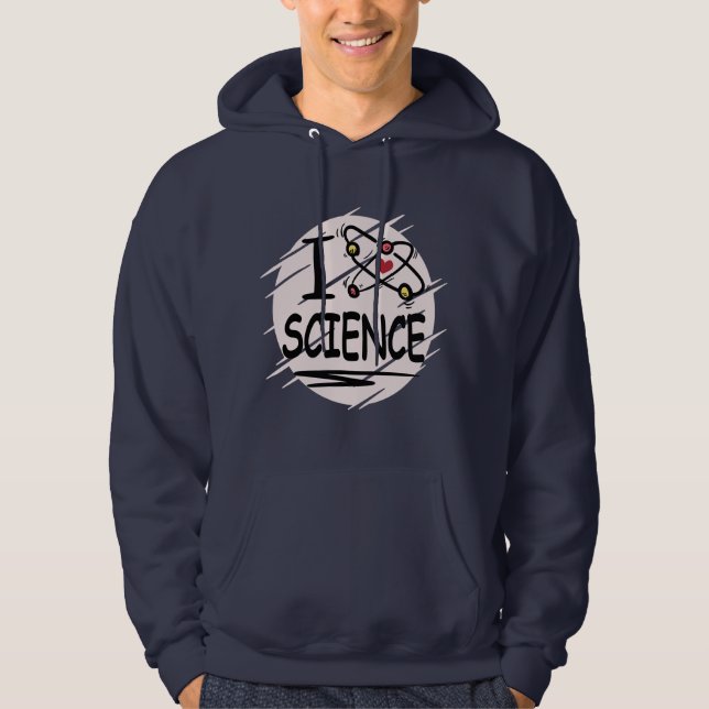 Sudadera Amo la ciencia (Anverso)