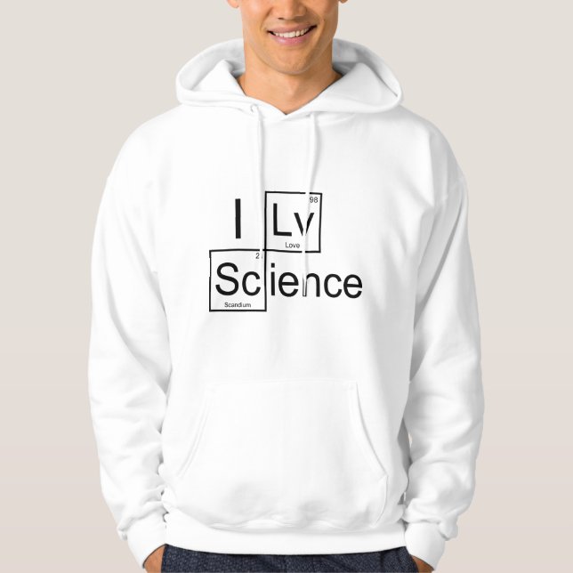 Sudadera Amo la ciencia (Anverso)
