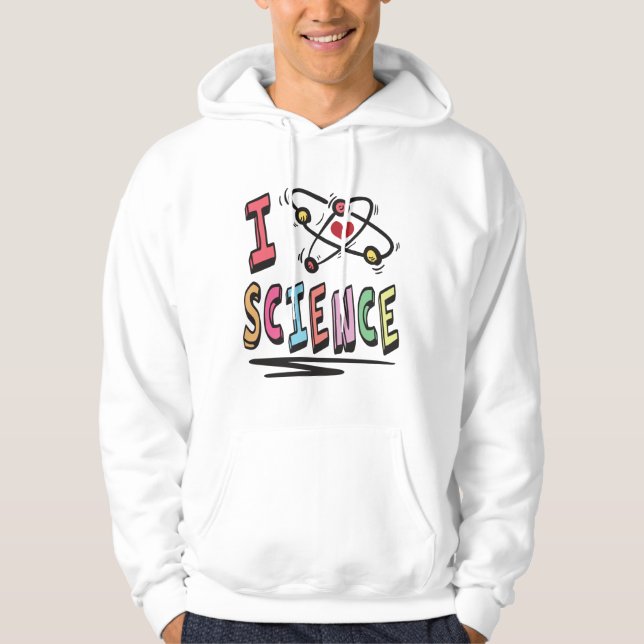 Sudadera Amo la ciencia (Anverso)