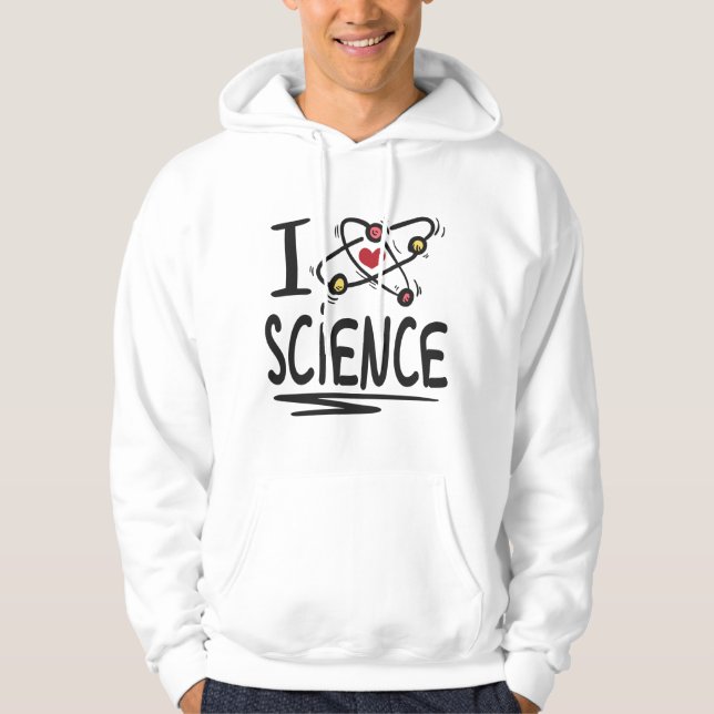 Sudadera Amo la ciencia (Anverso)