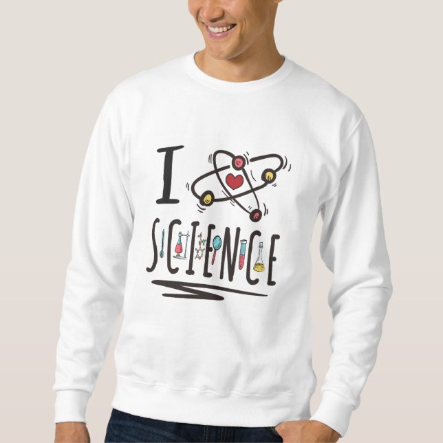Sudadera Amo la ciencia (Anverso)