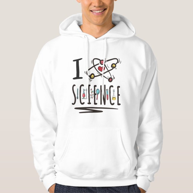 Sudadera Amo la ciencia (Anverso)