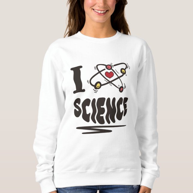 Sudadera Amo la ciencia (Anverso)