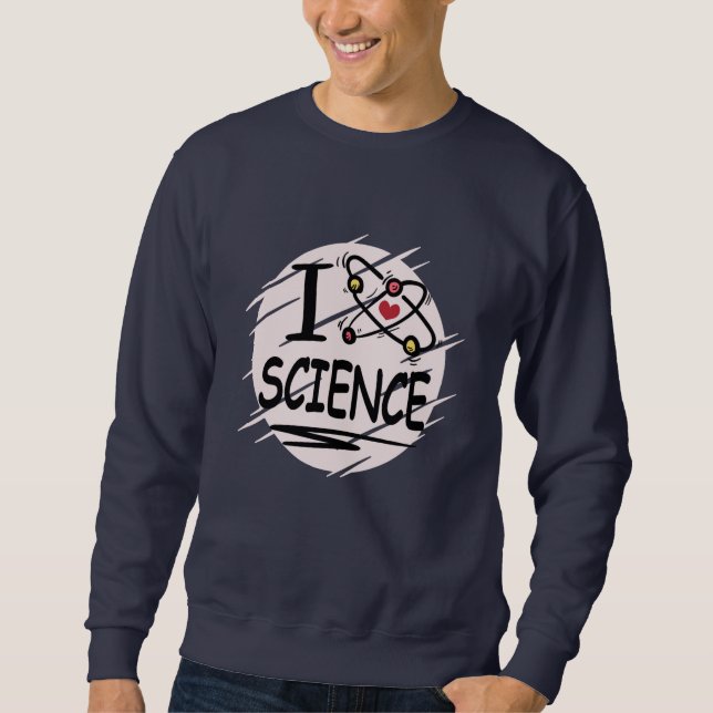 Sudadera Amo la ciencia (Anverso)