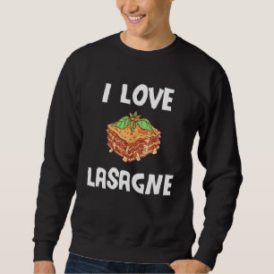 Sudadera Amo La Comida Lasagna Casserole Ribbon Preparada P