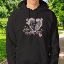 Sudadera Amo la foto de mi novia Personalizado