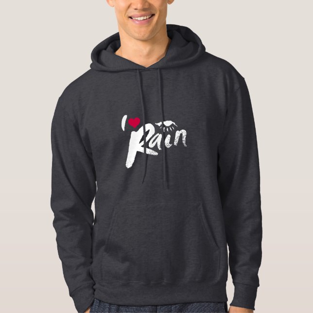 Sudadera Amo la lluvia (Anverso)