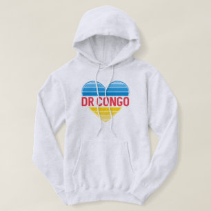 Sudadera Amo la RD Congo, el corazón Congo-Kinshasa