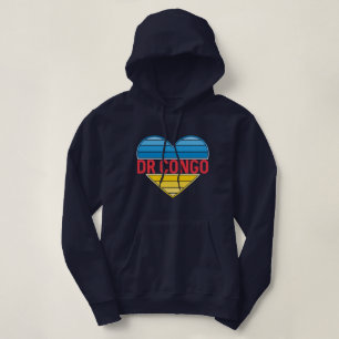 Sudadera Amo la RD Congo, el corazón Congo-Kinshasa