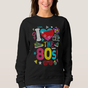 Sudadera Amo la ropa de los 80 años ochenta hombres mujeres
