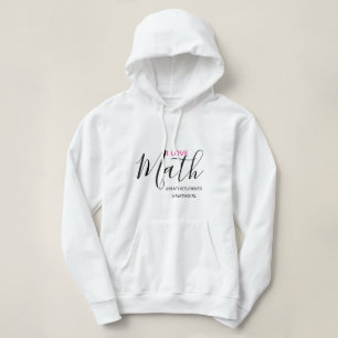 Sudadera Amo las matemáticas