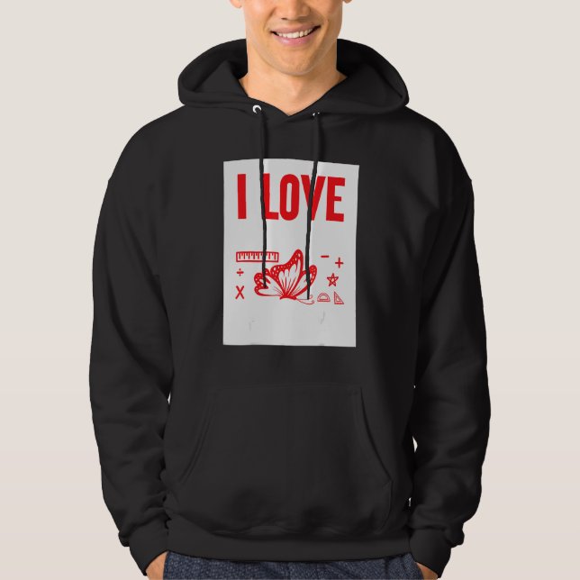 Sudadera Amo las matemáticas y las mariposas (Anverso)
