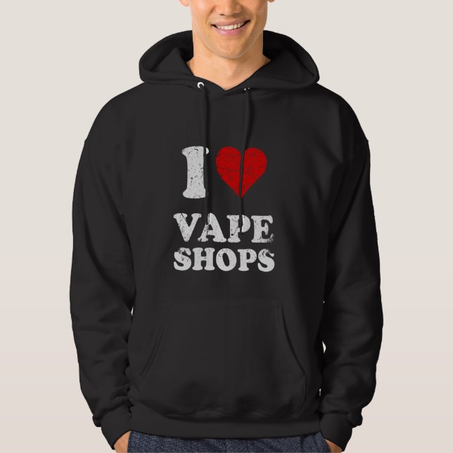 Sudadera Amo Las Tiendas Vape Ruptura Grunge Rociado (Anverso)