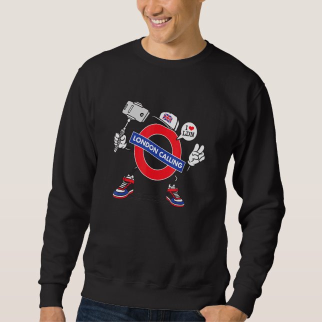 Sudadera Amo Londres Ldn Uk Selfie Underground British Tr (Anverso)