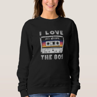 Sudadera Amo los 80 cinta de casete retro Fiesta de los 80