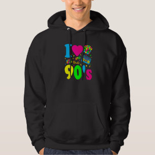 Sudadera Amo los 90's Vestido de Fiesta Retro de los Novent