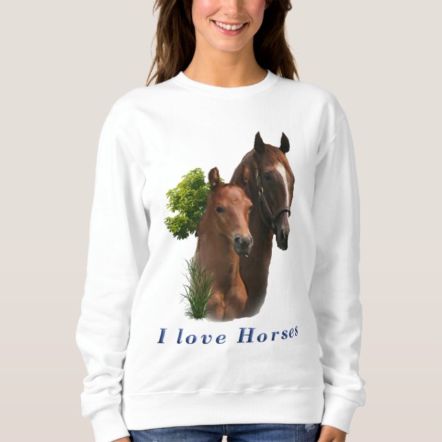 Sudadera Amo los Caballos (Anverso)