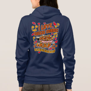 Sudadera ¡Amo los cuajos de queso!