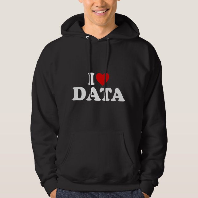 Sudadera Amo los datos - Corazón (Anverso)