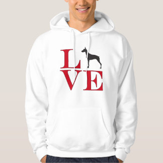 Sudadera Amo los Dobermans - camiseta de color claro