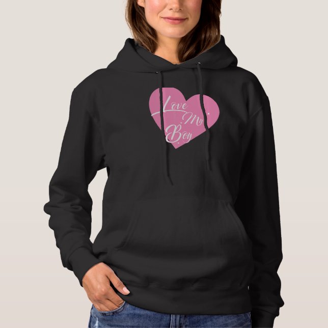Sudadera Amo los gráficos de mi chico (Anverso)