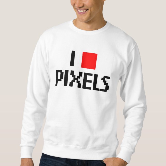 Sudadera Amo los pixeles (Anverso)
