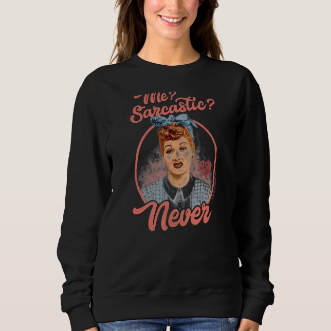 Sudadera Amo Lucy Sarcástica (Anverso)