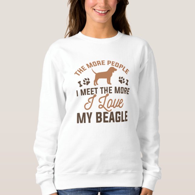 Sudadera Amo Mi Beagle (Anverso)