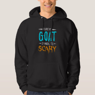 Sudadera Amo Mi Cabra Asustada Halloween