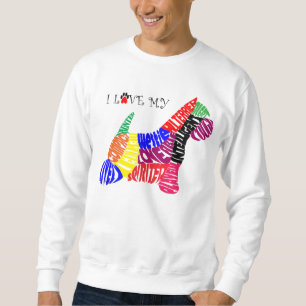 Sudadera Amo mi camiseta de Westie