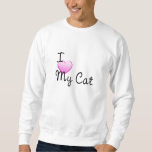 Sudadera Amo mi camiseta del gato
