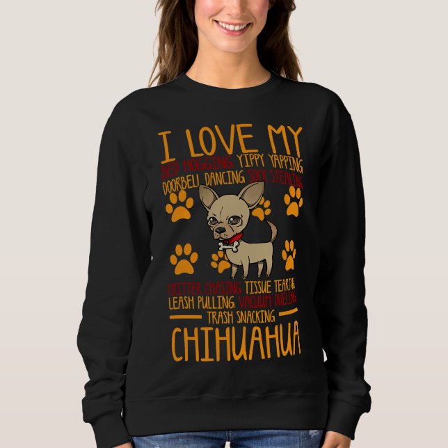 Sudadera Amo mi Chihuahua (Anverso)