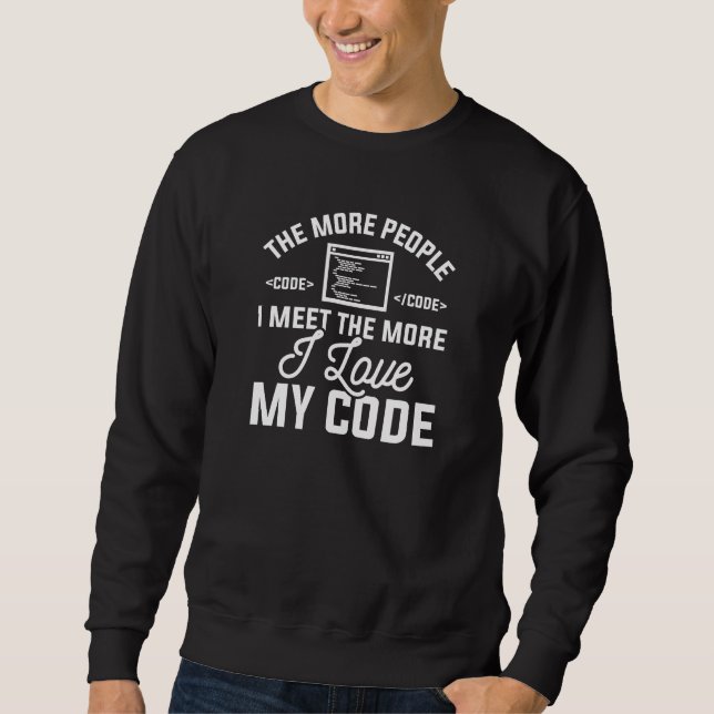 Sudadera Amo Mi Código (Anverso)