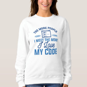 Sudadera Amo Mi Código