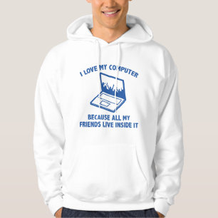 Sudadera Amo Mi Computadora