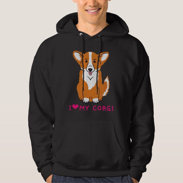 Sudadera Amo Mi Corgi 714 (Anverso)
