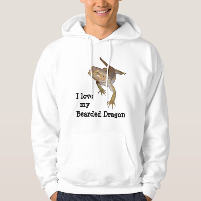 Sudadera Amo mi dragón barbudo (Anverso)