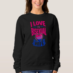 Sudadera Amo mi esposa bisexual cute aniversario del orgull