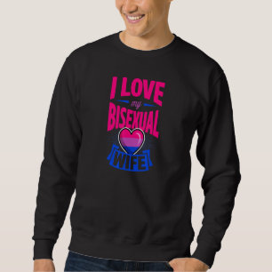 Sudadera Amo mi esposa bisexual cute aniversario del orgull