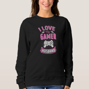 Sudadera Amo Mi Esposo Gamer Cute Pareja Matemática Weddi